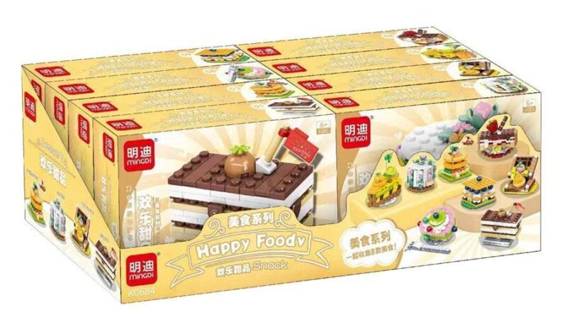 Bộ đồ chơi Bánh ngọt Happy Foody Mingdi K0684, bộ lắp ghép đồ ăn vặt cho bé gái 6 tuổi, giá tốt.
