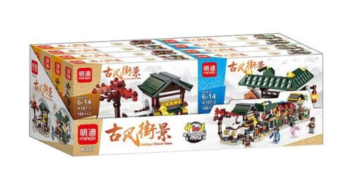 Bộ lắp ghép Phố cổ Trung Hoa Mingdi K107 hộp sản phẩm, đồ chơi lắp ráp Kiến trúc cổ Trung Hoa cho bé 6 tuổi, giá tốt.