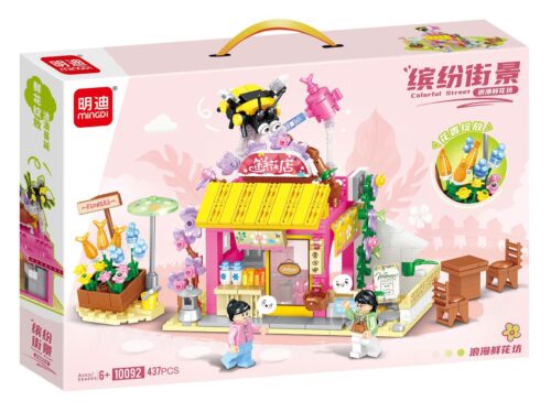 Bộ đồ chơi lắp ráp Mingdi Leibao 10092 Cửa Hàng Hoa Lãng Mạn Phố Sắc Màu cho bé gái 6 tuổi giá tốt