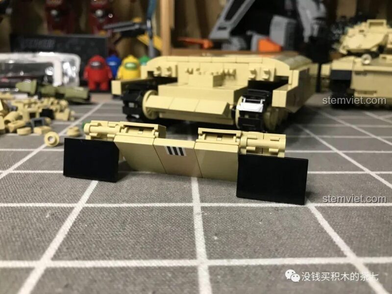 Minifigure JIAZHI SY 0105 Xe Tăng Challenger 2, bộ lắp ghép xe tăng chiến đấu chủ lực, chi tiết in ấn sắc nét, đồ chơi chất lượng.