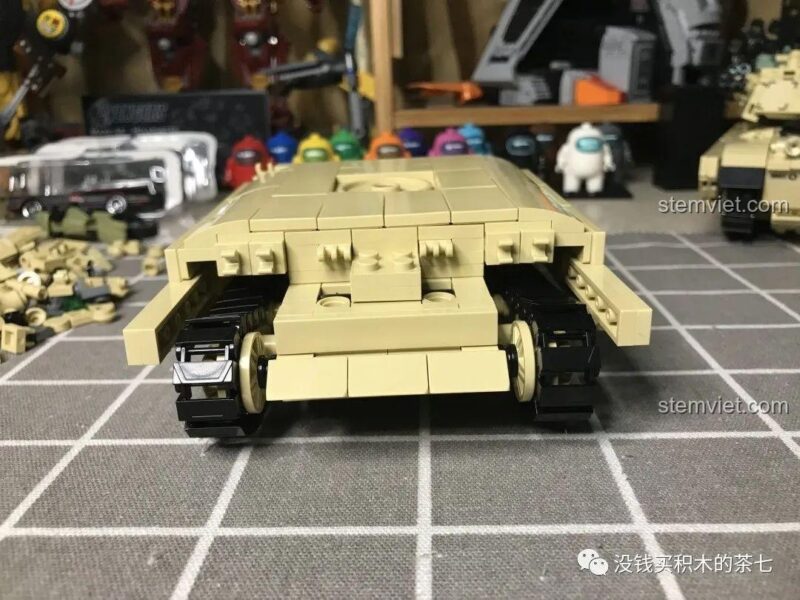 Minifigure JIAZHI SY 0105 Xe Tăng Challenger 2, đồ chơi mô hình xe tăng quân sự, kèm lính, tăng cường trải nghiệm chơi.