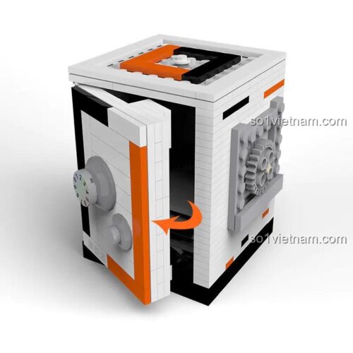 Mô hình Hộp khóa mã giải đố Mio W27 mở cửa, bộ đồ chơi lắp ráp bí ẩn cơ khí cho bé trai 14 tuổi, kích thước 9.5x9x10cm, giá tốt