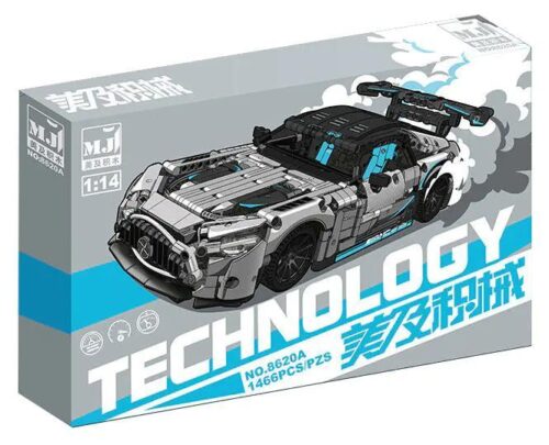 Hộp bộ lắp ráp MJ 8620A Siêu xe Mercedes-AMG GT Bạc, đồ chơi mô hình 1466 chi tiết cho con trai 12 tuổi giá rẻ.