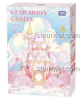Hộp đồ chơi mô hình Lâu đài Tinh vân Hoa Hồng 804236 của Moonlight Society, quà tặng sáng tạo cho bé gái.