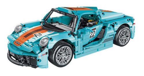 MORKMODEL 023017-3 Porsche 918 Racing Đồ chơi lắp ráp Xe mô hình Tương thích LEGO Technic Màu xanh dương