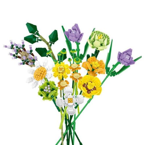 Bộ lắp ghép Bó hoa lắp ráp MORKMODEL 034002 sắc xuân tươi mới, đồ chơi lắp ráp Hoa lắp ráp cho con gái 6 tuổi, quà tặng tinh tế giá tốt.