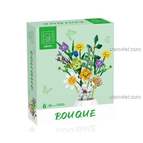 Bó hoa hướng dương lắp ráp MORKMODEL 034005, bộ lắp ráp Bó hoa hướng dương sắc màu tươi mới, đồ chơi lắp ghép Hoa bất tử cho bé gái 6 tuổi, giá tốt.