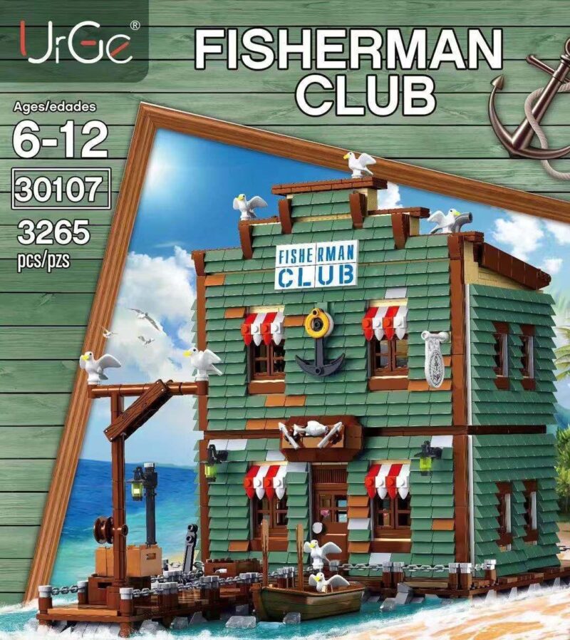 MORKMODEL Fisherman Club 30107 bộ lắp ghép Ngôi nhà ven biển cho bé trai 6 tuổi