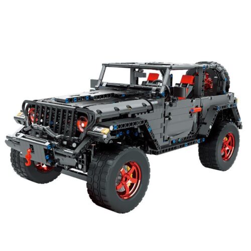 Bộ lắp ráp MoTuan KY30027 Xe Jeep Wrangler Rubicon màu đen đỏ, mô hình xe địa hình điều khiển từ xa tỉ lệ 1:8, phù hợp cho con trai 8 tuổi, giá tốt.