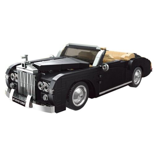 Mould King 10006 Rolls-Royce Silver Cloud - Mô hình xe hơi cổ điển màu đen