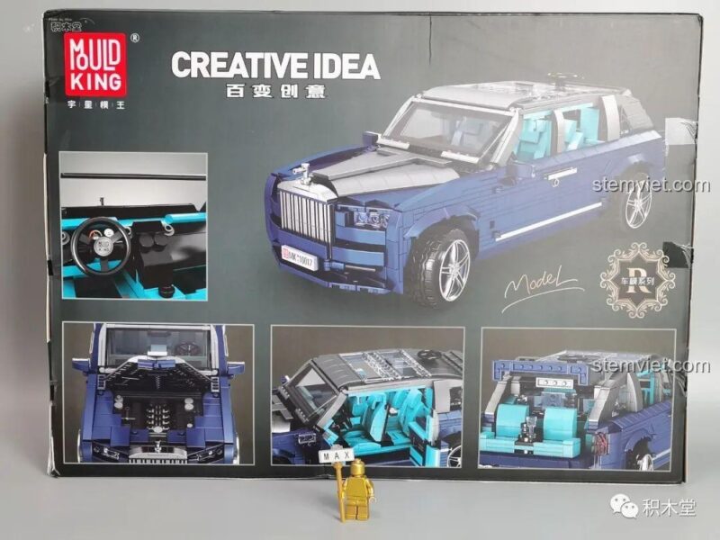 Hình ảnh xe Rolls-Royce Cullinan thật màu xanh dương trong bối cảnh thành phố, thể hiện sự sang trọng và đẳng cấp của dòng SUV siêu sang.