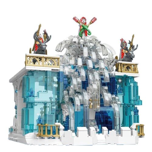 Bộ lắp ráp Lâu Đài Băng Giá Mould King 11009, đồ chơi mô hình Thác Nước Pha Lê cho bé gái 8 tuổi.