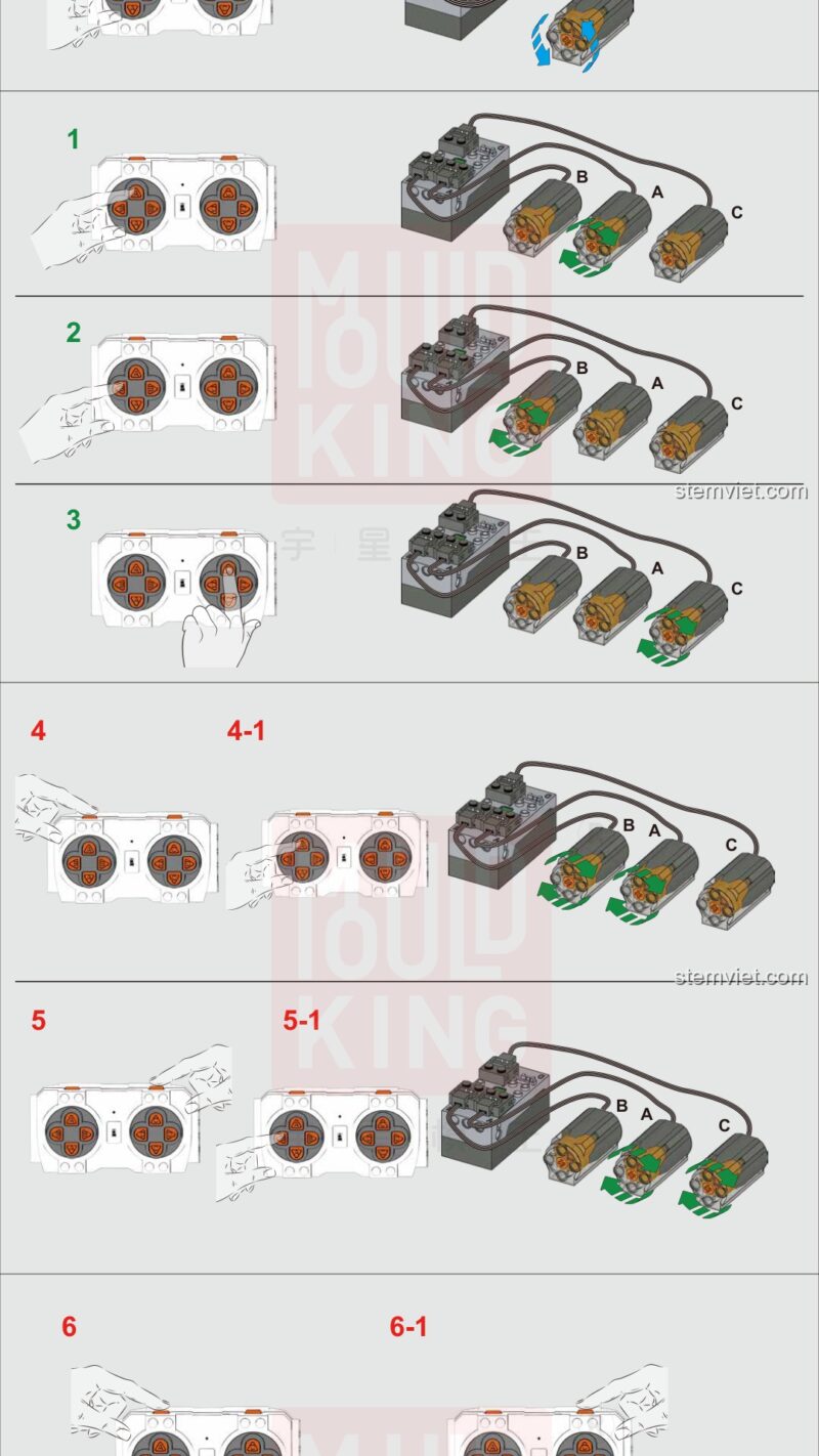 Sách lắp ghép Mould King 13061 G-Wagon 6x6 PDF gốc chất lượng cao