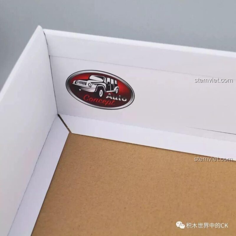 Nội thất bên trong xe G-Wagen điều khiển từ xa Mould King 13069 với ghế ngồi và vô lăng.