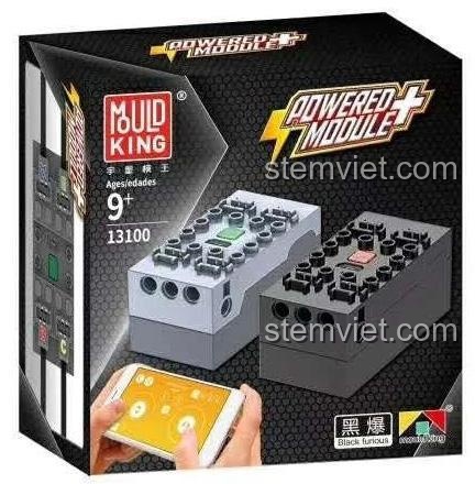 Bộ Mô-đun Nguồn Điều Khiển Mould King 13100-1 Black Furious, hệ thống điều khiển Technic cho bé 6 tuổi, chất lượng cao