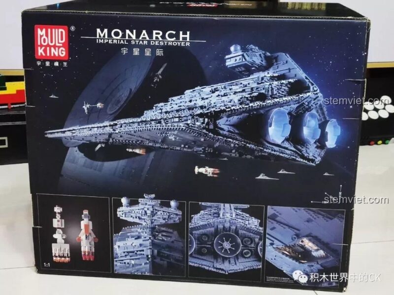 Mould King 13135 Tàu khu trục Ngôi sao Hoàng gia Monarch, mô hình khổng lồ hơn 11.000 chi tiết, đồ chơi giáo dục phát triển tư duy