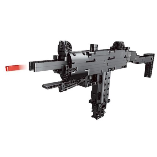Mô hình súng tiểu liên Uzi Mini Mould King 14006 bắn đạn nhựa, đồ chơi lắp ráp cho bé trai 6 tuổi, chất lượng cao, giá tốt.