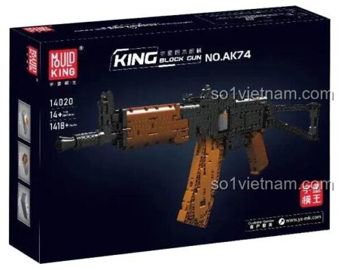Hộp sản phẩm Mould King 14020 AK-47 Assault Rifle - Mô hình súng trường tấn công, 1418 mảnh, 14+ tuổi
