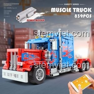 Chi tiết bộ lắp ráp Xe Tải Optimus Prime Mould King 15001, bao gồm động cơ và điều khiển từ xa, dành cho con trai 8 tuổi.