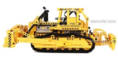 Bộ lắp ráp Xe ủi Caterpillar D8K Mould King 17024, đồ chơi mô hình Technic với 1003 chi tiết, điều khiển từ xa.
