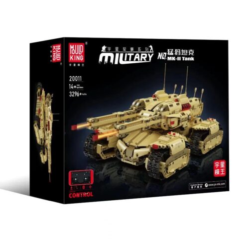 Bộ lắp ráp Xe Tăng Mammoth MK-II Mould King 20011 với 3296 chi tiết, đồ chơi mô hình Technic khổng lồ cho bé trai 14 tuổi, giá tốt