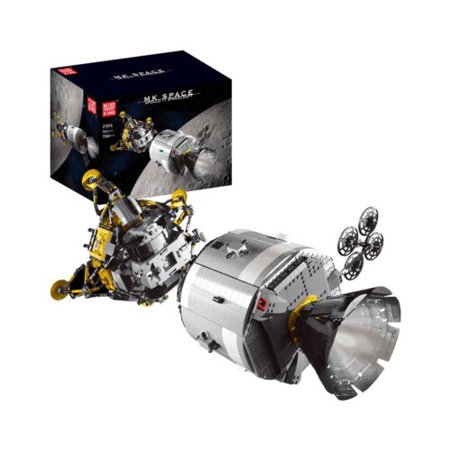 Hộp sản phẩm bộ lắp ghép Tàu vũ trụ Apollo 11 Mould King 21006, món quà ý nghĩa cho con trai 8 tuổi yêu thích khám phá không gian.