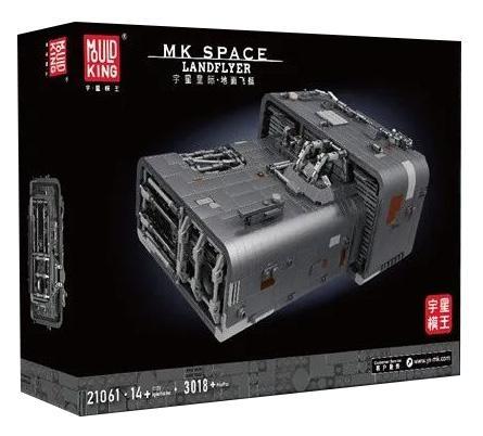 Bộ lắp ghép Mould King 21061 Tàu bay mặt đất A-A4B, đồ chơi mô hình Star Wars Landflyer màu xám đen, phù hợp thanh niên 14 tuổi, giá tốt.