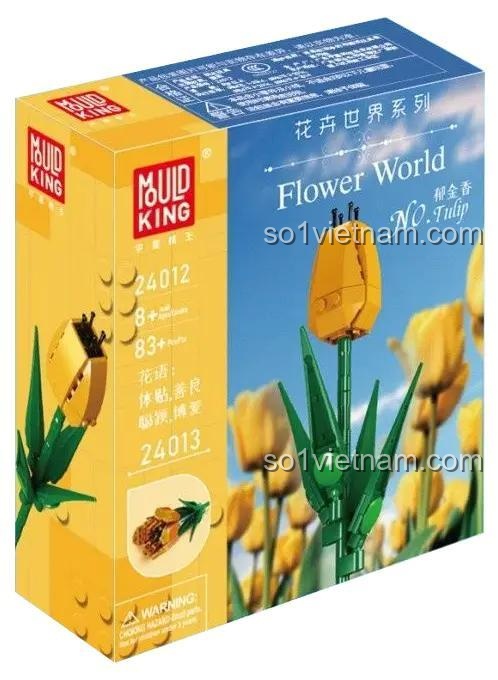 Mô hình hoa Tulip Mould King 24012 đã lắp ráp