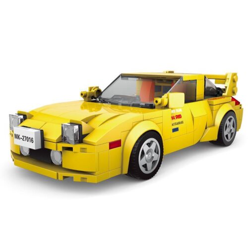 Mô hình bộ lắp ráp xe đua Mazda RX-7 FD35 Mould King 27016S màu vàng, đồ chơi cho bé trai 8 tuổi giá rẻ.