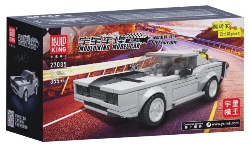 Hộp bộ lắp ráp Xe cơ bắp Dodge Charger Mould King 27035, đồ chơi giá rẻ cho bé trai 8 tuổi.