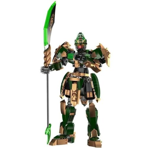 Mô hình Quan Vũ cơ giáp Mould King 93002, chiến binh Quan Vũ với Thanh Long Yển Nguyệt Đao, đồ chơi lắp ráp cho bé trai