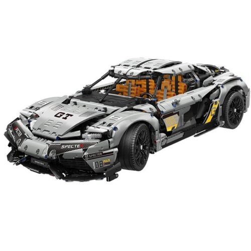 Mô hình Koenigsegg MY 88012 từ MOYU BLOCK, góc nhìn chính diện, một bộ lắp ráp xe đua chi tiết cho con trai 8 tuổi.