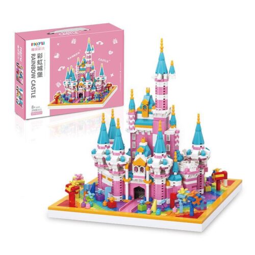 Bộ lắp ghép Lâu đài Hồng MOYU BLOCK MY92031 cho bé gái 8 tuổi, giá tốt, chất lượng cao