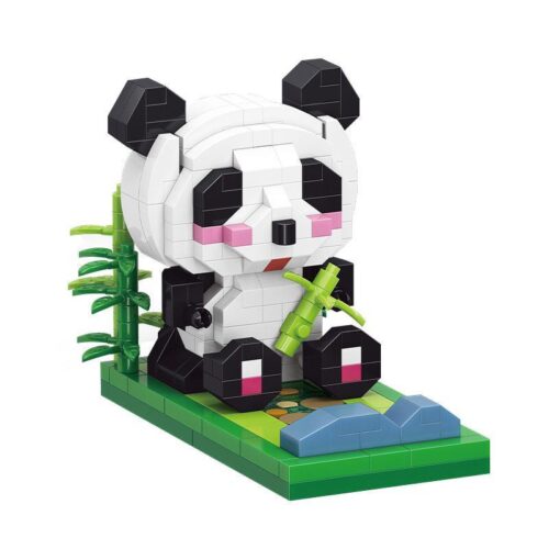 Mô hình Gấu Trúc đáng yêu MOYU BLOCK MY93013, bộ lắp ghép giá đỡ điện thoại Gấu Trúc cho bé gái 8 tuổi, giá rẻ.