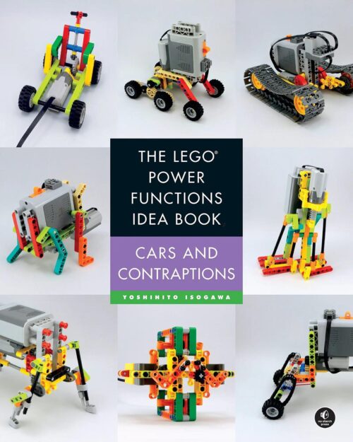 Sách ý tưởng LEGO® Power Functions No Starch Press ISBN9781593276898, hướng dẫn lắp ráp xe cộ và cơ cấu, phát triển tư duy kỹ thuật cho bé trai 10 tuổi, giá tốt.