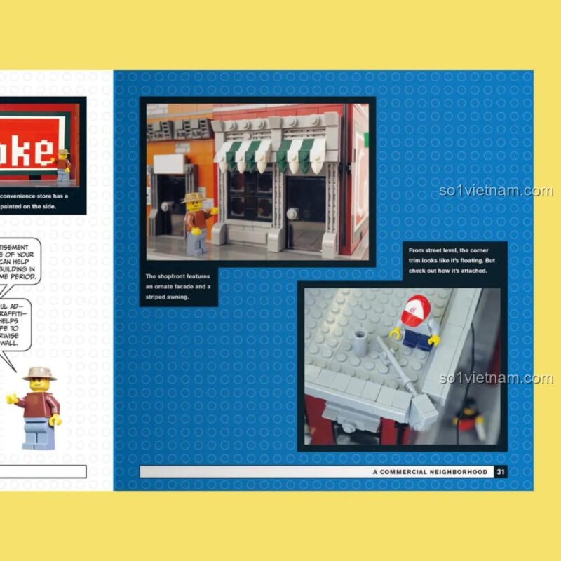 Sách ý tưởng LEGO® No Starch Press ISBN9781593279301, cuốn sách hướng dẫn xây dựng thị trấn LEGO® với nhiều ý tưởng độc đáo, giá tiết kiệm.