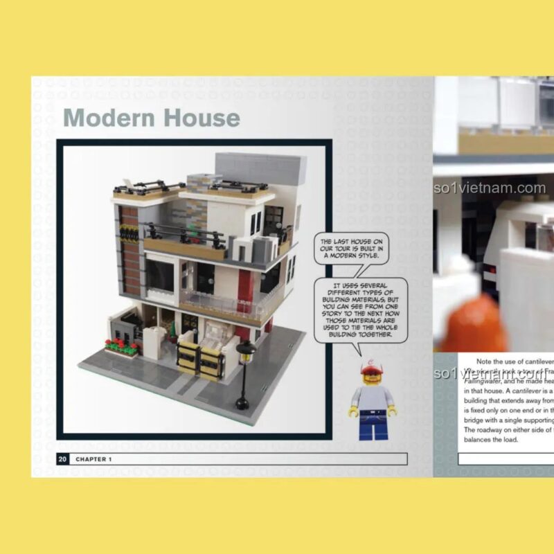 Sách xây dựng thành phố LEGO® No Starch Press ISBN9781593279301 hướng dẫn lắp ráp nhà hiện đại, khơi gợi tư duy kiến trúc cho bé trai, bé gái 10 tuổi.