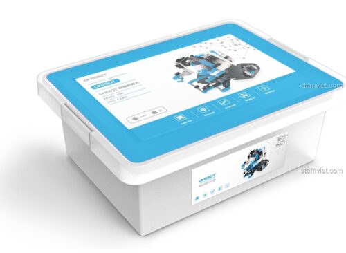 Mô hình robot nhện và đàn piano cơ khí từ bộ lắp ráp Robot lập trình ONEBOT AIQIEDU#01, đồ chơi giáo dục cho bé trai 10 tuổi.