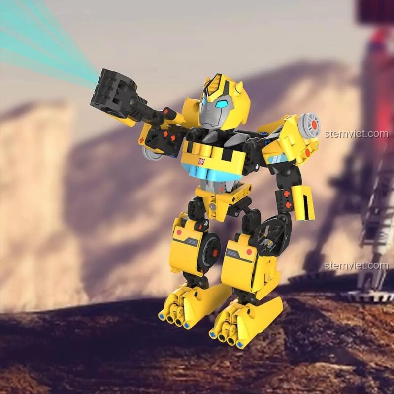 Bộ đồ chơi ONEBOT và bộ lắp ghép MITU OBBXJG100AIQI, mô hình Bumblebee màu vàng, đồ chơi lắp ráp cho bé trai 6 tuổi, giá tốt