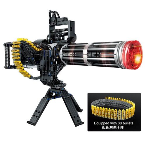 Bộ lắp ráp súng máy Gatling PANGU PG-15004, mô hình súng Minigun 1935 chi tiết cho bé trai 8 tuổi, giá rẻ.