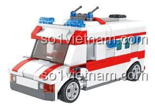 Xe cứu thương Panlos 659013 dạng xe cho bé trai 6 tuổi