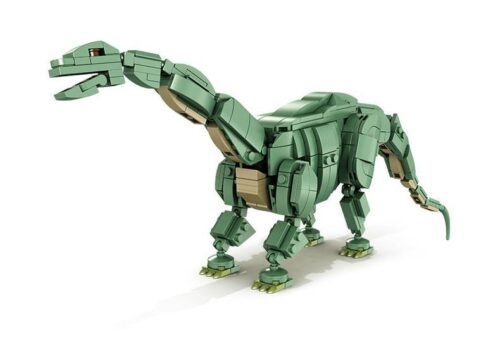 bộ lắp ráp Khủng long Lôi Long Panlos Brick 612005 cho bé trai 6 tuổi, mô hình khủng long Brontosaurus xanh lá