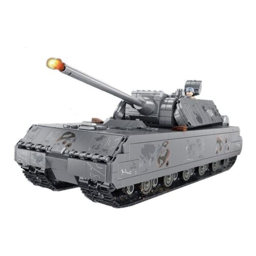 Bộ lắp ráp xe tăng Panzer VIII Maus Panlos Brick 628009, mô hình quân sự cho bé trai 6 tuổi, giá rẻ