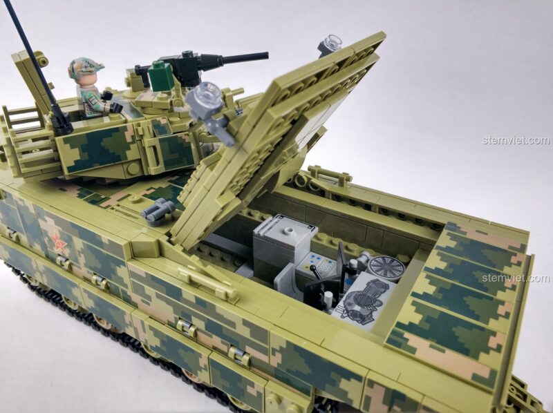 Panlos Brick 632007 ZBD-05式两栖步兵战车 - Khoang lái chi tiết
