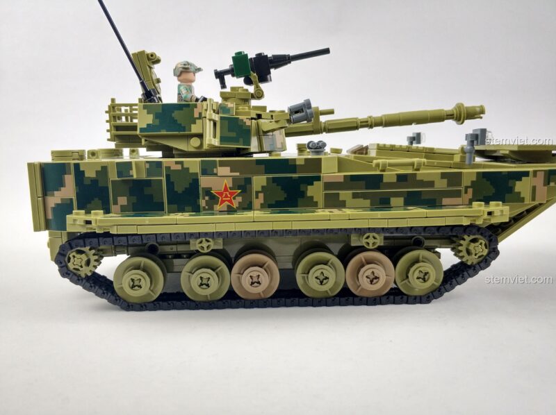 Panlos Brick 632007 ZBD-05式两栖步兵战车 - Toàn cảnh bên trái