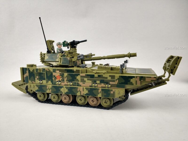 Panlos Brick 632007 ZBD-05式两栖步兵战车 - Góc nghiêng bên phải