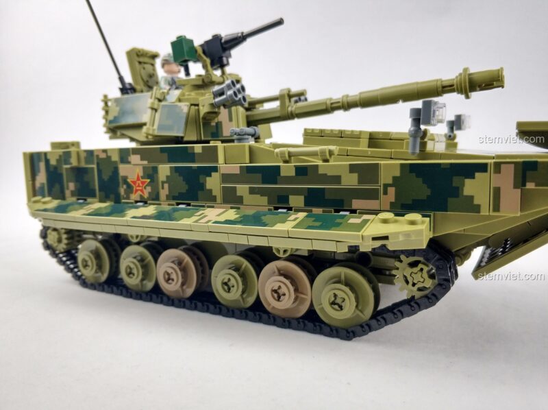 Panlos Brick 632007 ZBD-05式两栖步兵战车 - Toàn cảnh bên phải
