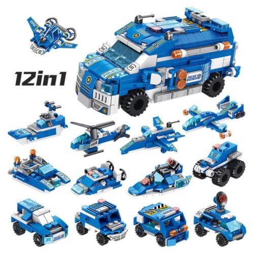 Bộ lắp ráp Xe Tải Cảnh Sát Đột Kích Panlos Brick 633015 cho bé trai 6 tuổi, giá rẻ.
