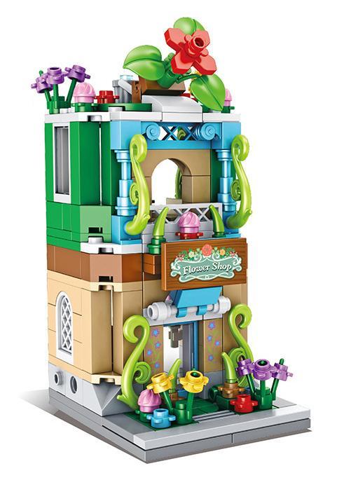 Mô tả bộ lắp ghép Cửa hàng hoa mini Panlos Brick 657037, đồ chơi xếp hình cho bé gái 6 tuổi giá rẻ.