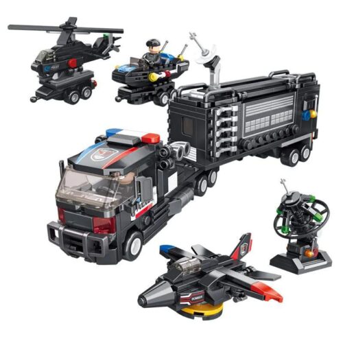 Panlos Brick 659006: Bộ đồ chơi Đội Đặc Nhiệm Cứu Hộ Đa Năng - Xe cảnh sát, xe chỉ huy quân sự, xe cứu hộ, xe tải, xe quân sự, xe quân sự Đa dụng, xe radar, máy bay trực thăng, máy bay chiến đấu, máy bay vận tải, trực thăng quân sự, bộ đồ chơi, bộ lắp ghép, giá tốt